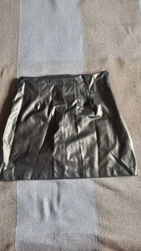 Saia tubinho holográfica dourada