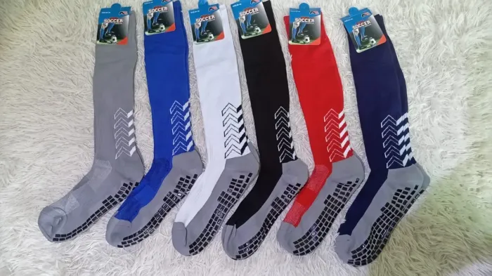 Meias de Futebol Antiderrapantes Diversas Cores