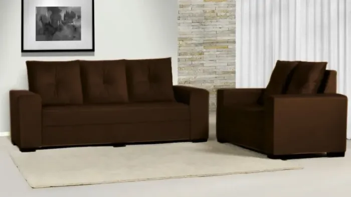 Conjunto Sofá 2 e 3 lugares (EM ESTOQUE)