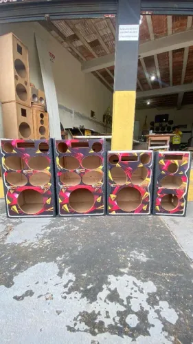 Madeiramento para caixa de som residencial