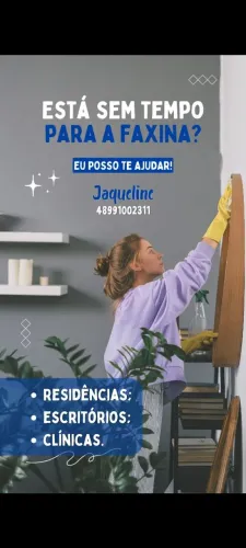 Faxineira -4 hrs 150 $ -6 hrs 200 reais -8 hrs 260 $