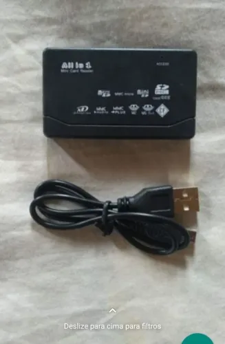 Leitor usb para cartões de memória. 