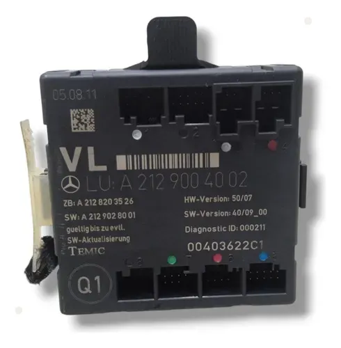 Módulo Vidro Elétrico Diant Dir Mercedes C180 Cgi 1.8 2011