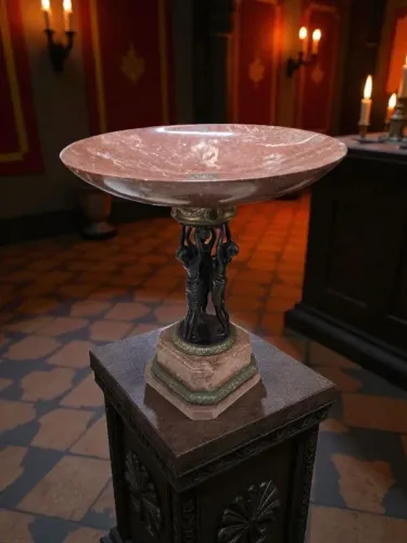 Tazza Decorativa Mármore Rosa