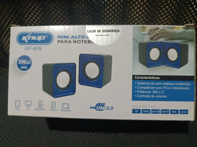 Caixa de Som Knup tv notebook pc