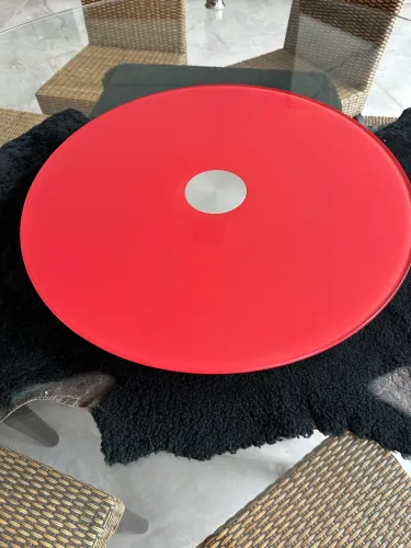 Prato giratório de vidro 60 cm