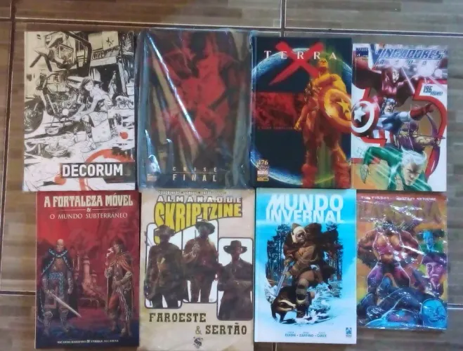 Lote de hqs quadrinhos marvel, dc, etc