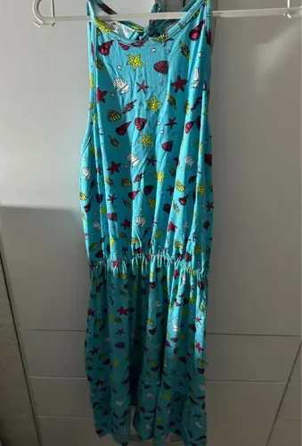 Vestido estampado - Fundo do Mar