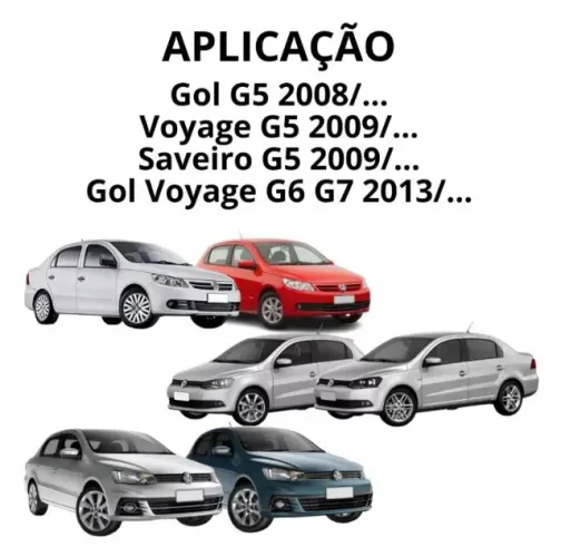 Par de parabarros Originais VW para gol e Voyage g5, g6 e g7