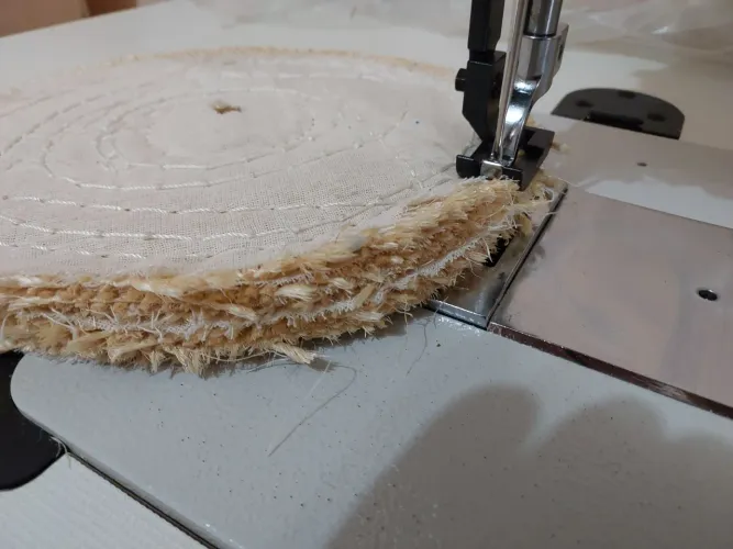 Máquina de costura extra Pesada para Discos de Polimento 