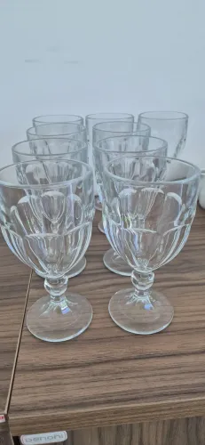 Taça de vidro 340ml 9 unidades