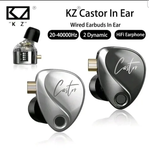 KZ Castor Improved Bass - Fone de Ouvido HiFi com Fio