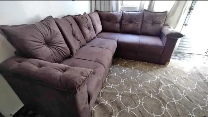 Sofá de canto com braço direto da fábrica 