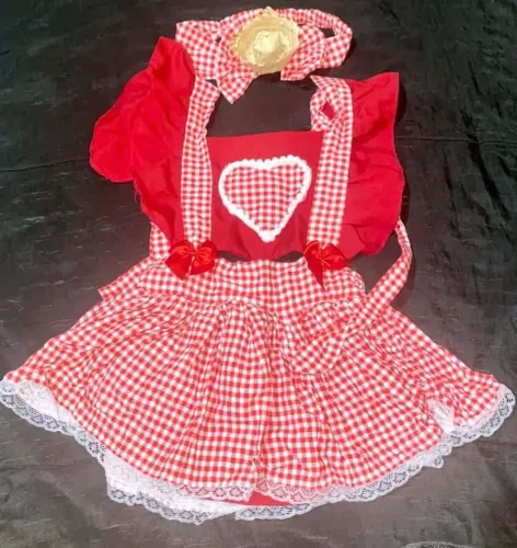 Roupa Infantil Festa Junina Xadrez Vermelho