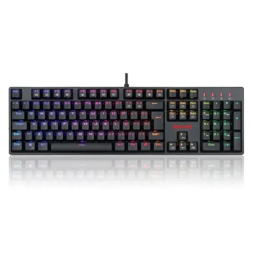 Teclado Óptico Redragon Surara Pro Black RGB Switch Blue - WZetta