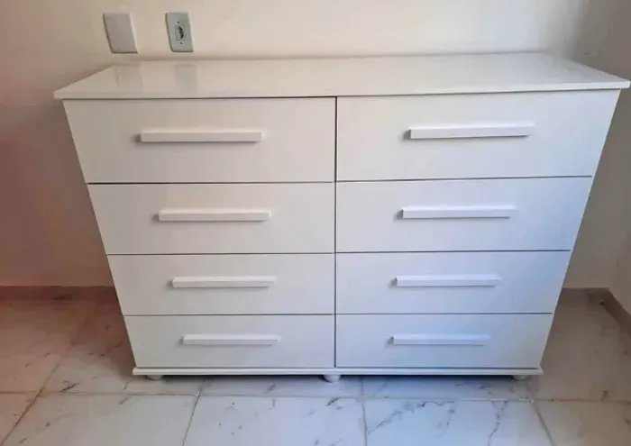 Cômoda Sapateira Novo 8 Gavetas 