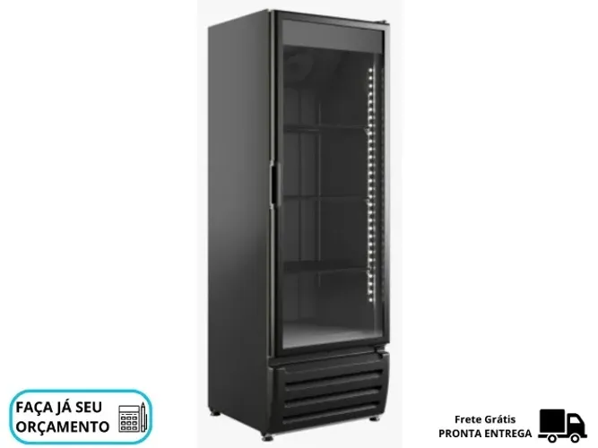 Freezer Vertical Porta de Vidro 500L Braslar