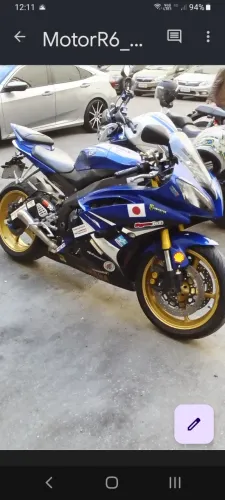 Yamaha YZFR6 2008 Azul