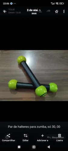 Halteres para zumba
