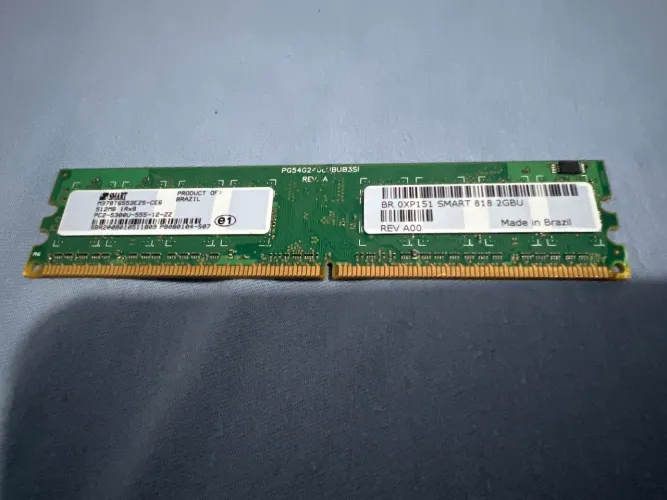 Memórias RAM DDR1 e DDR2 512MB, 1GB e 2GB