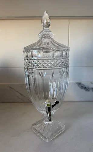 Suqueira de Cristal Wolf 4 Litros com Torneira - Perfeito Estado