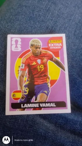 Figurinha lamine yamal roxo