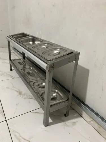 buffet de apoio em aço inox