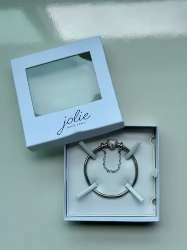 Pulseira Monte Carlo Jolie Prata 925 NOVA com caixa + garantia | estilo Pandora