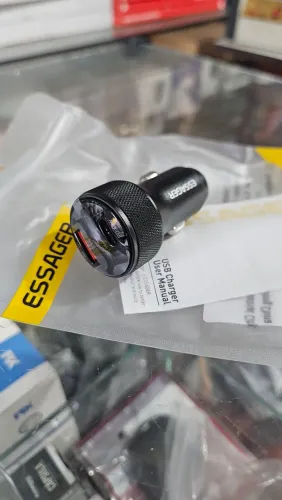 Essager carregador veicular turbo 45w 2 entradas