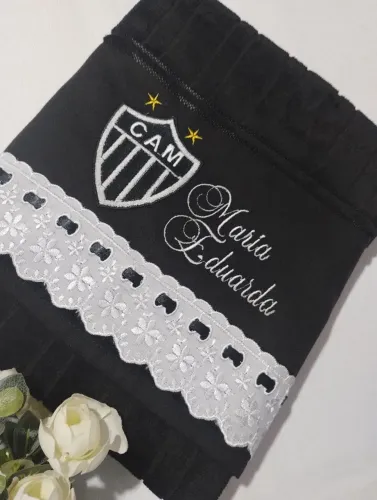 Toalhas de banho e rosto personalizadas com o seu time de futebol.