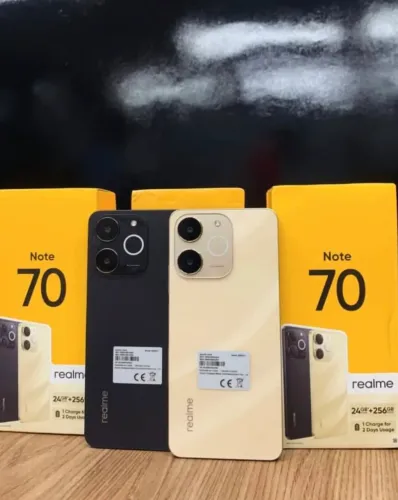 Celular Note 70 - 8/256gb<br>Versão Global<br>?4G<br>?Preto<br>? Dourado<br>?1040,00