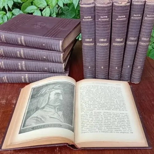 Coleção rara! Obras Completas de Dante Aligieri, Editora das Américas.