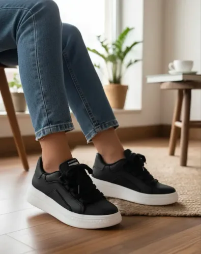 Promoção! Tênis Casual Feminino Moleca Coleção Dulce Maria Preto Tam 36 | NOVO | Retirada