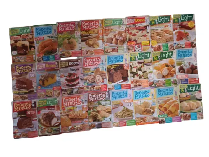 Kit de 54 Revistas de Culinária do Daniel Bork