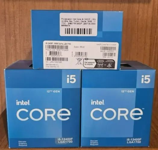 processador i5 12400f lga 1700 novo lacrado com nota fiscal e garantia