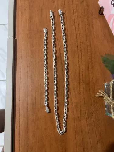Cordão + Pulseira Prata