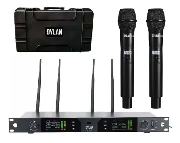 Microfone Sem Fio Dylan 9500 Profissional