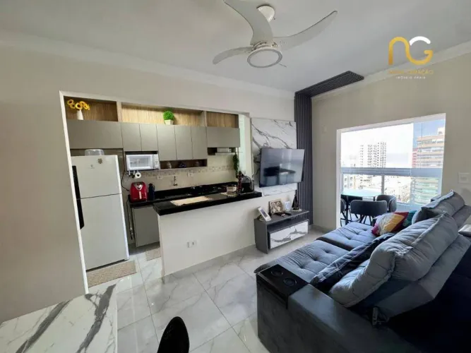Apartamento com 2 dormitórios à venda, 61 m² por R$ 560.000,00 - Tupi - Praia Grande/SP