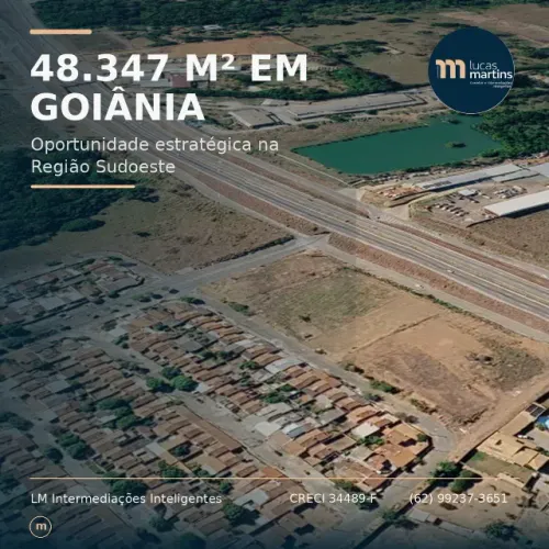 Área Comercial de 48.347 m² à venda Na Região sudoeste de Goiânia-GO