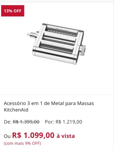 Acessório batedeira Kitchenaid 