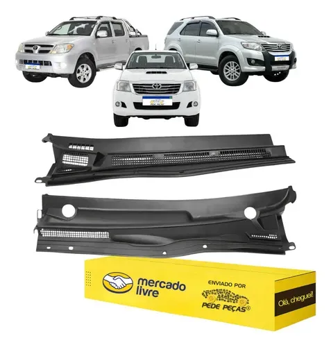 Kit Churrasqueira Grade Hilux Sw4 2005 06 07 08 09 A 2015 Preto