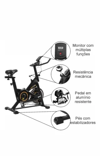 Bicicleta ergométrica spinning Odin Fit - Valor negociável 