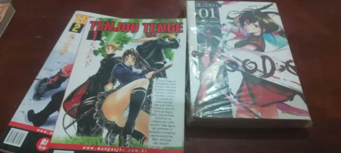 2 coleções de mangas Tenhjo Tenge e Blood c ambos do 1 ao 2