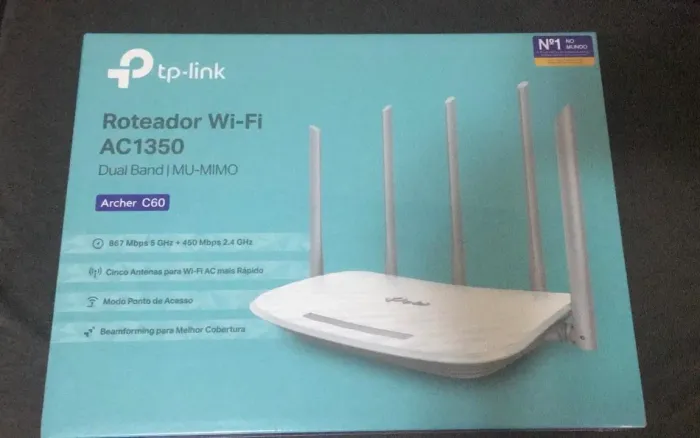 Roteador TP-Link Archer C60 AC1350 Dual Band 5 Antenas