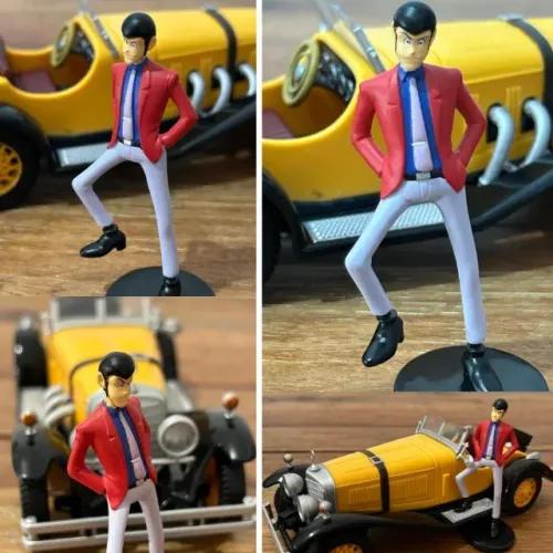 Lupin III e Mercedes-Benz SSK Amarelo 1/24