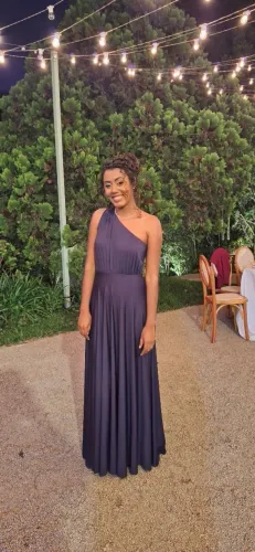 vestido longo de festa cedro azul marinho