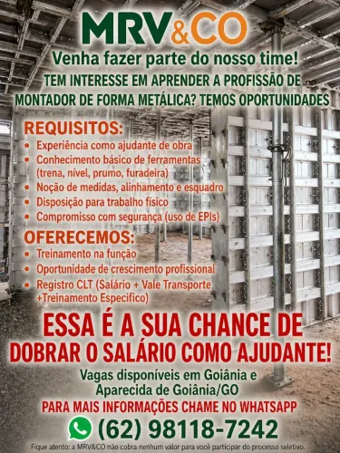 Super Seleção CLT | Formação Montador de Forma de Alumínio