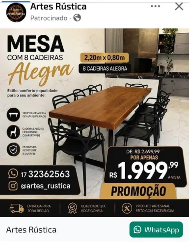 Mesa estilo industrial