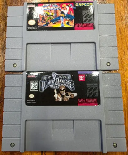 Capitain Commando e Mighty Morphin Power Rangers The Movie (PARALELOS) SUPER NINTENDO