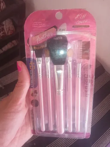 Kit 5 pincéis maquiagem 